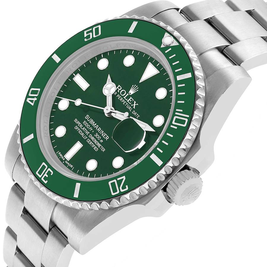 Rolex Submariner Stainless Steel “The Hulk” Green Dial Cerachrom Bezel, Ref#116610LV, 41mm