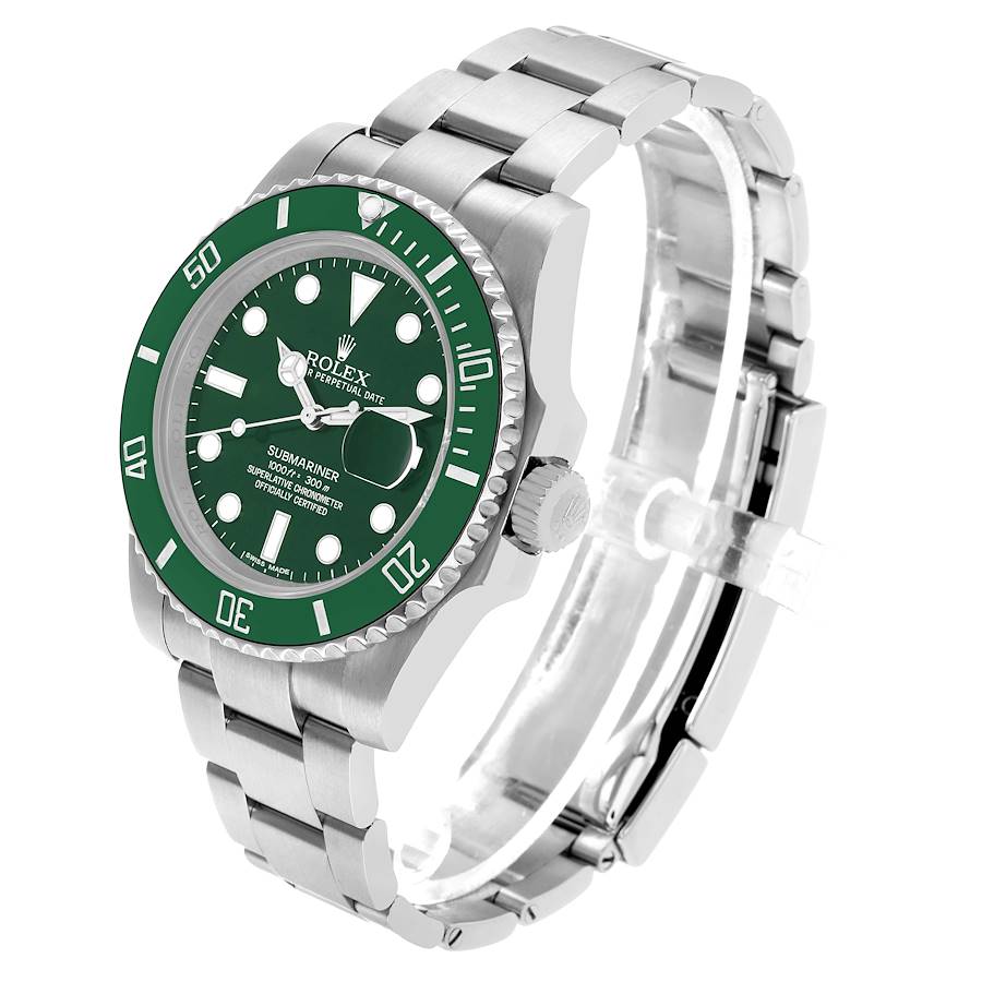 Rolex Submariner Stainless Steel “The Hulk” Green Dial Cerachrom Bezel, Ref#116610LV, 41mm