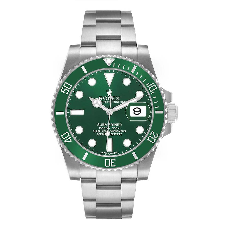 Rolex Submariner Stainless Steel “The Hulk” Green Dial Cerachrom Bezel, Ref#116610LV, 41mm