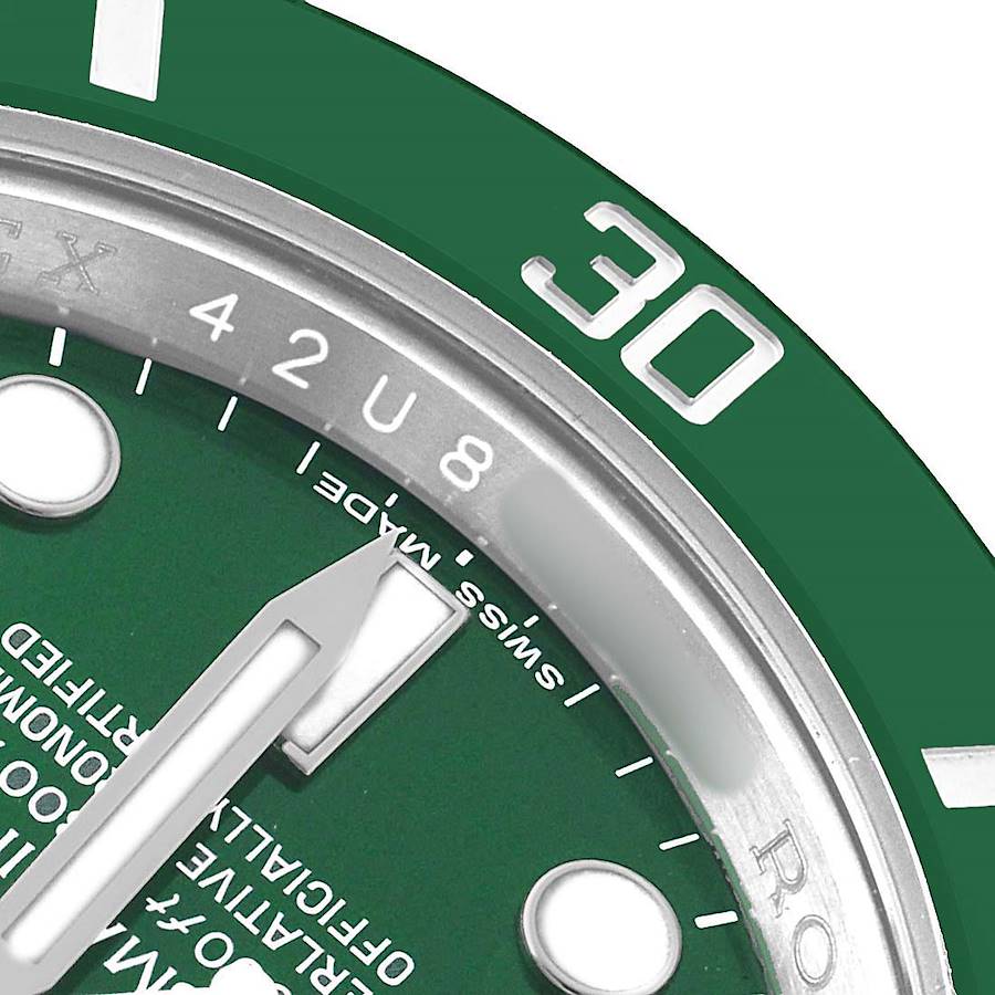 Rolex Submariner Stainless Steel “The Hulk” Green Dial Cerachrom Bezel, Ref#116610LV, 41mm