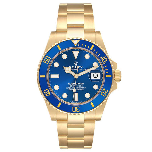 Rolex Submariner Date, 18k Yellow Gold, 41mm, Ref# 126618lb-0002