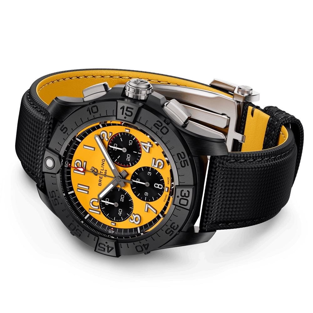 Unworn Breitling Avenger B01 Chronograph 44 Night Mission Ref# SB0147101I1X2, box and papers