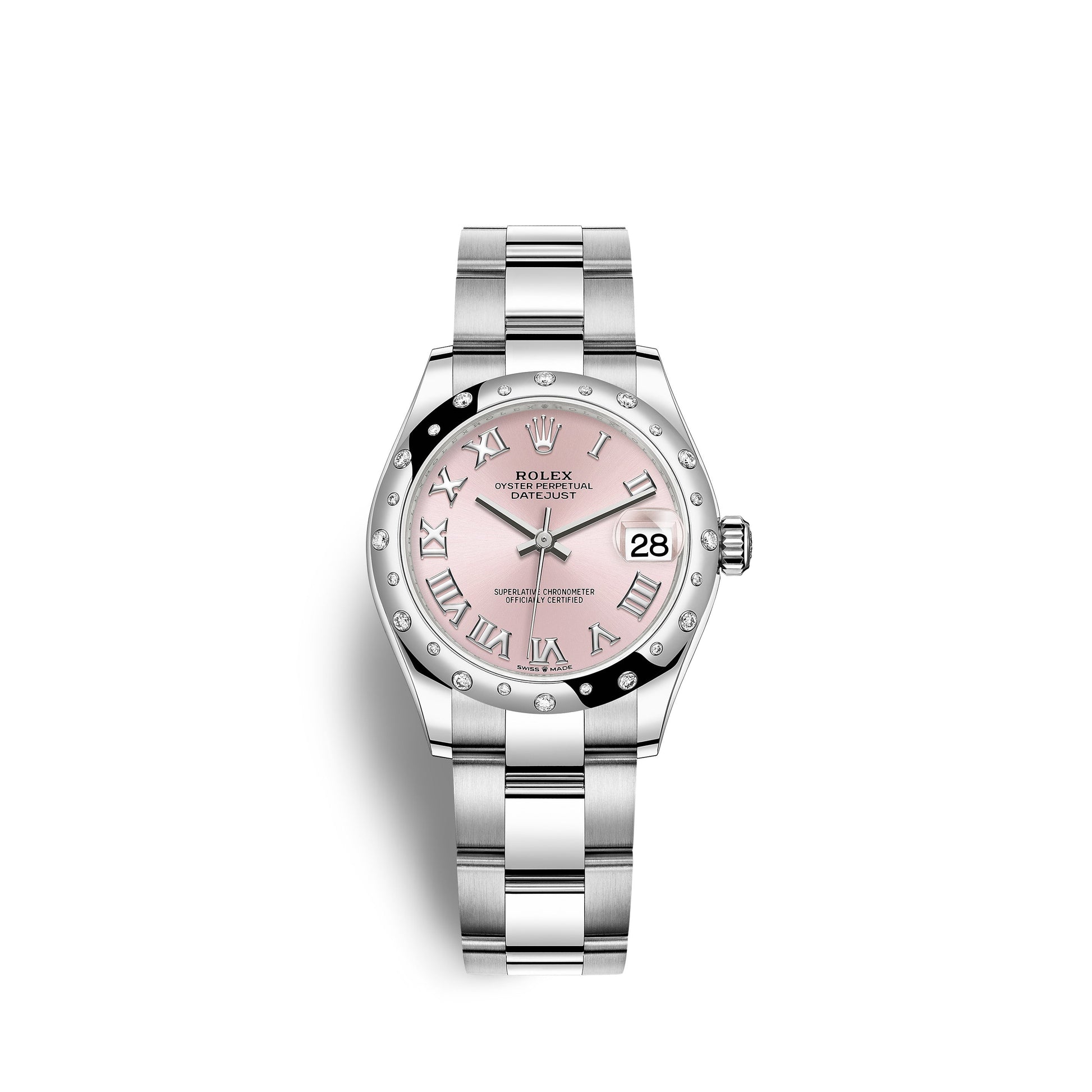 Rolex Datejust 31, Oystersteel, 18kt White Gold and diamonds, Ref# 278344RBR-0021