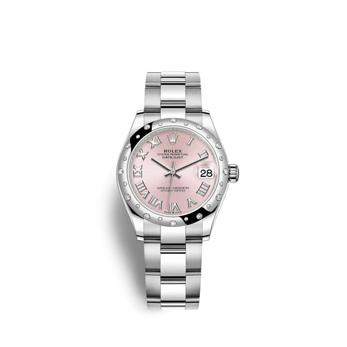 Rolex Datejust 31, Oystersteel, 18kt White Gold and diamonds, Ref# 278344RBR-0021