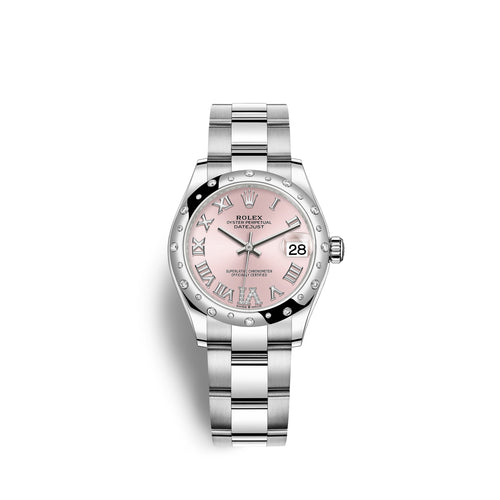 Rolex Datejust 31, Oystersteel, 18kt White Gold and diamonds, Ref# 278344RBR-0025