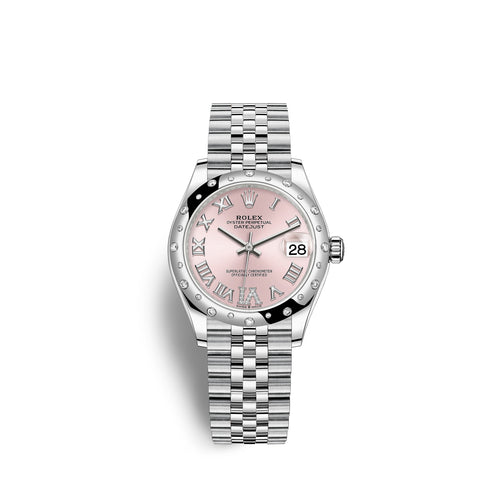 Rolex Datejust 31, Oystersteel, 18kt White Gold and diamonds, Ref# 278344RBR-0026