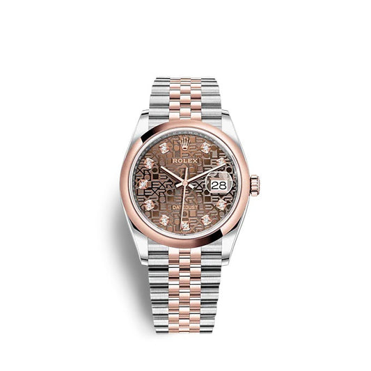 Rolex Datejust 36 Oystersteel and Everose gold Ref# 126201-0025