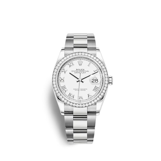 Rolex Datejust 36 Oystersteel and white gold Ref# 126284RBR-0018