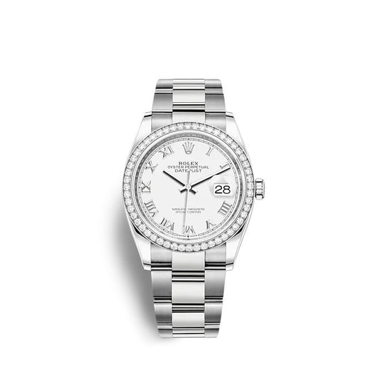 Rolex Datejust 36 Oystersteel and white gold Ref# 126284RBR-0018