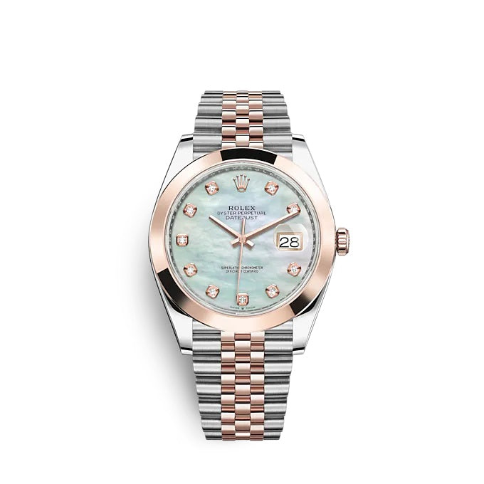 Rolex Datejust 41 Oystersteel and Everose gold Ref# 126301-0014