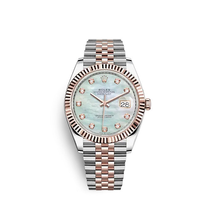 Rolex Datejust 41 Oystersteel and Everose gold Ref# 126331-0014