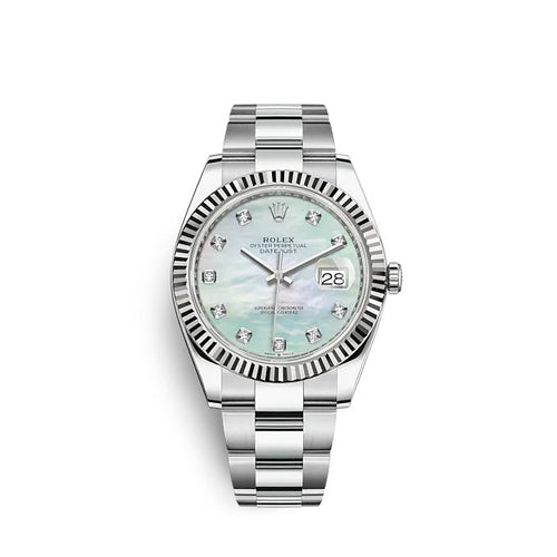 Rolex Datejust 41 Oystersteel and white gold Ref# 126334-0019