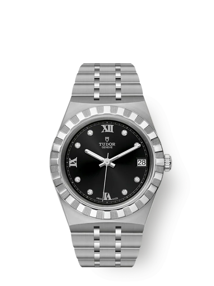 Tudor Royal, Stainless Steel and Diamond-set, 34mm, Ref# M28400-0004