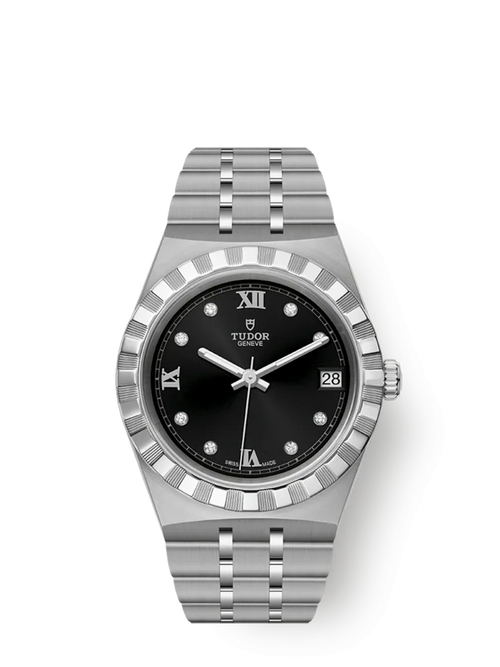 Tudor Royal, Stainless Steel and Diamond-set, 34mm, Ref# M28400-0004