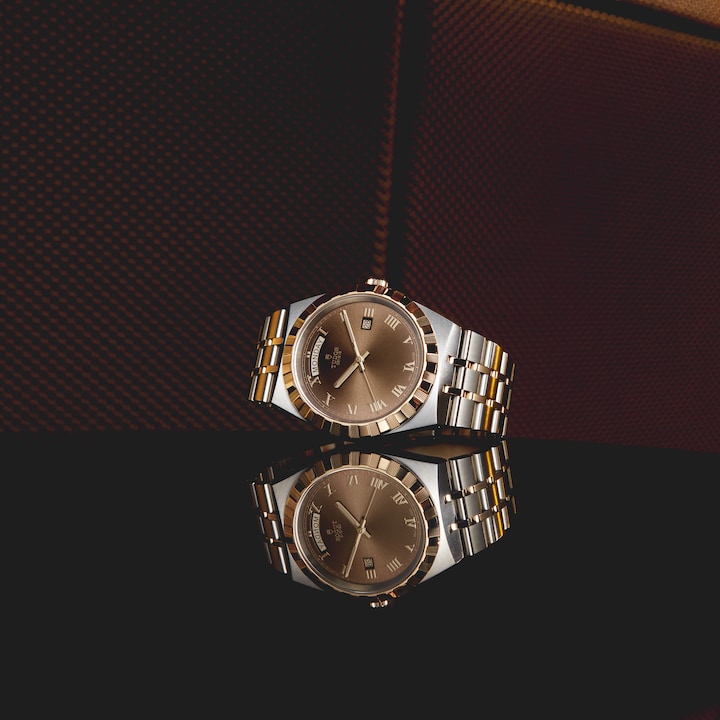 Tudor Royal, Stainless Steel and 18k Yellow Gold, 41mm, Ref# M28603-0007