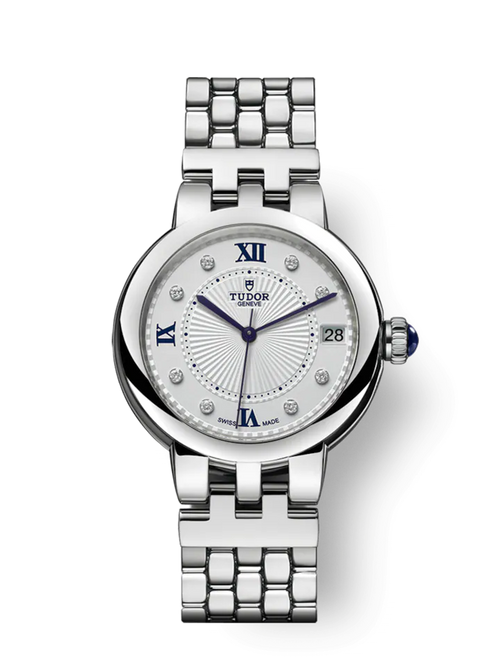 Tudor Ladies Clair De Rose, Stainless Steel with Diamond-set, 34mm, Ref# M35800-0004