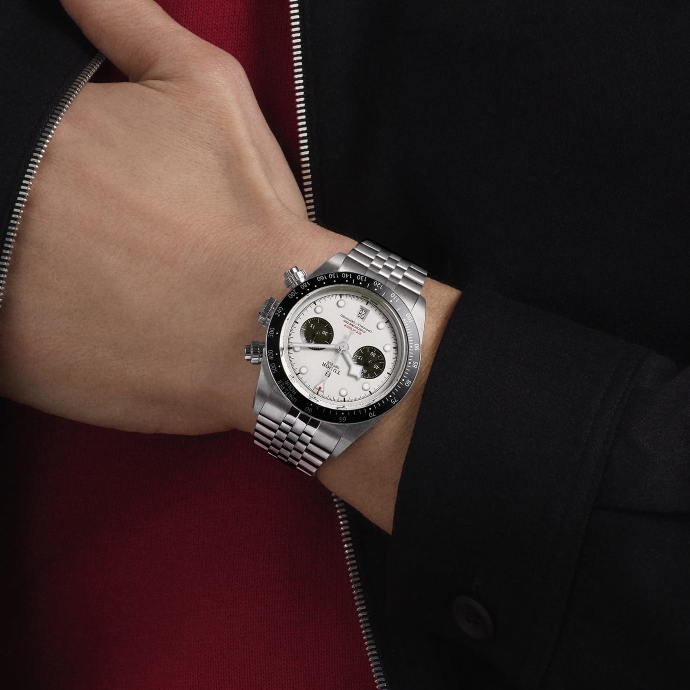 Unworn, Tudor Black Bay Chrono, 41mm, Stainless Steel, Ref# M79360N-0014, box and papers