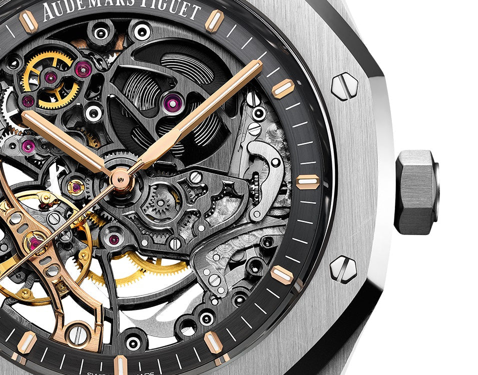 Audemars Piguet Royal Oak DOUBLE BALANCE WHEEL OPENWORKED Ref# 15407ST.OO.1220ST.01