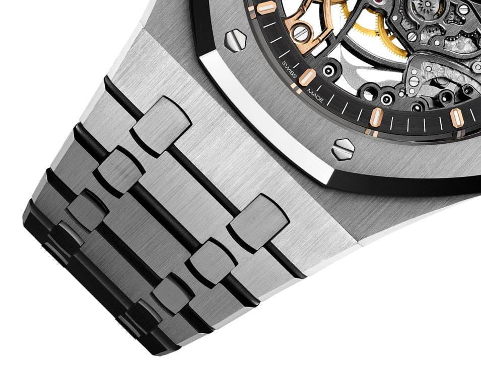 Audemars Piguet Royal Oak DOUBLE BALANCE WHEEL OPENWORKED Ref# 15407ST.OO.1220ST.01